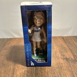 Billie Jean King Los Angeles Dodgers  Bobblehead LA Bleeds Blue 2019 New In Box